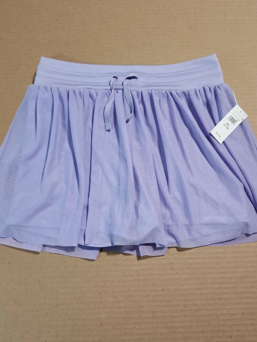 Gap Kids Lavender Mesh Skirt Skort, XXL (14-16)